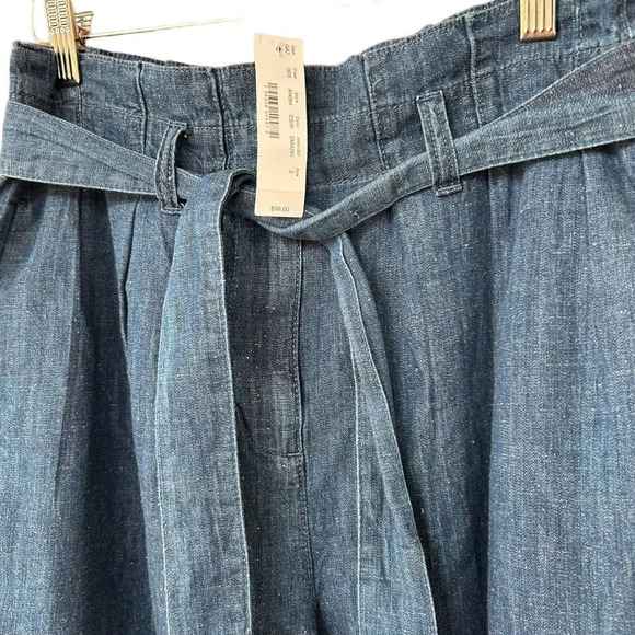 NWT J. Crew Women's Chambray Paperbag Jeans Size 2 - Picture 3 of 7